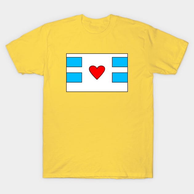 Original Diaper Emblem (Heart) T-Shirt by DiaperDemigod